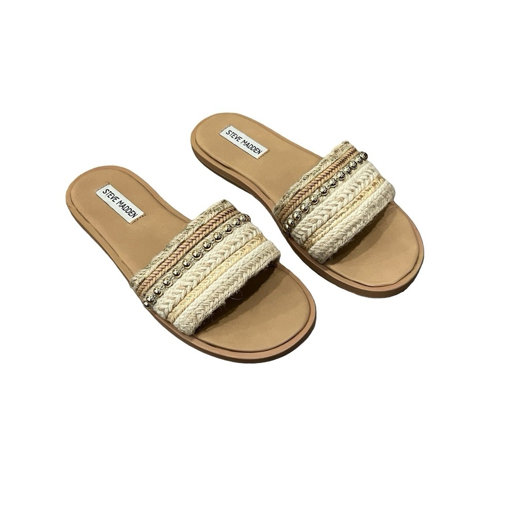 Steve Madden Sienna Slide in Natural Multi Steve Madden 8 W
